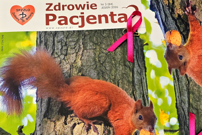 Kwartalnik Zdrowie Pacjenta podczas konferencji Różowy Pałac z Wąsem.
