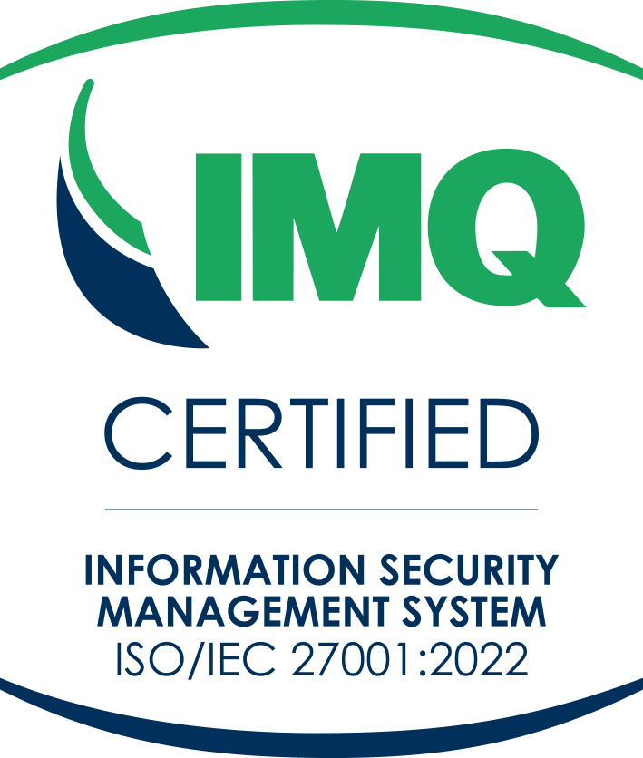 logo jednostki certyfikującej ISO/IEC 27001:2022